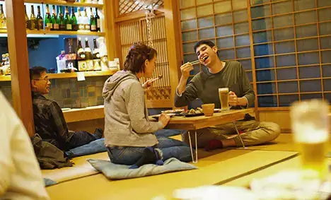 Eating at Izakaya NAMI