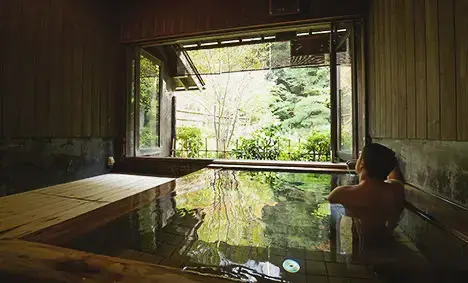 Outside hot springs in Yuyado-Souan